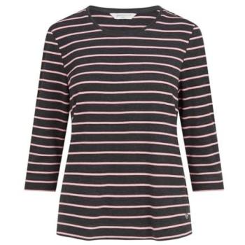 Striped Penny Plain Top (Charcoal) – Women 22‑24