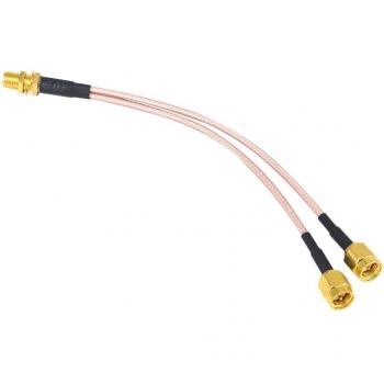 Cable Pigtail RG316 15CM SMA hembra a 2X SMA macho para router WiFi