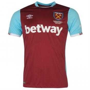 Umbro Herren Heimtrikot West Ham United 2016/17 – Rot–Blau (Extra Large)