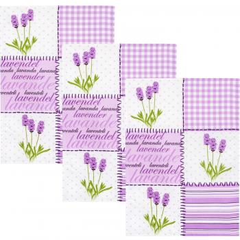 Kracht Karo‑Geschirrtücher Set (Halbleinen), 3 Stück, 50 × 70 cm