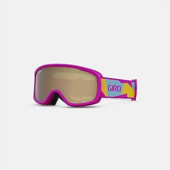 Giro Buster Kids‑Snowglasses – verspiegelte Amber‑Rose-Glasbrille mit geometrischem Camo-Design
