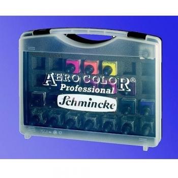 Kit Aerógrafo Color con 16 X 28 ml y 7 Contenedores Vacíos Schmincke