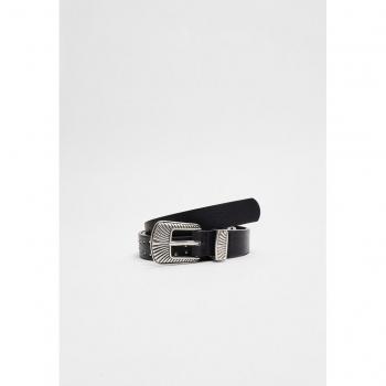 Stradivarius Premium Studded Belt – Black, 26