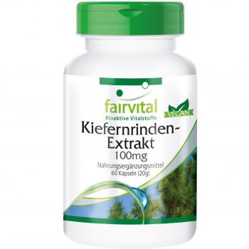 Corteza de Pino Antioxidante 100 mg – Pycnogenol – 60 Cápsulas – Fairvital – Vegan