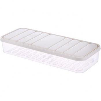 Conteneur de nourriture empilable avec couvercle en plastique transparent