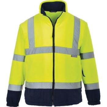Portwest 2 Tone Hi Vis Fleece Jacket Yellow / Navy 5XL