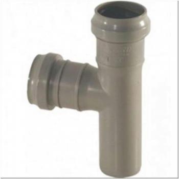 CONDOTTO TEE BRAGA 50MM DERIVAZIONE CHIUSO HTEA 87° GRIGIO