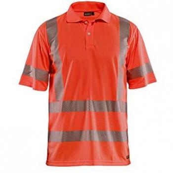 Blaklader Polo haute visibilité travail couleur rouge fluo