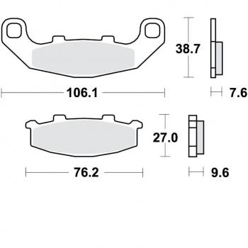 Pastiglie freno TRW MCB586SV