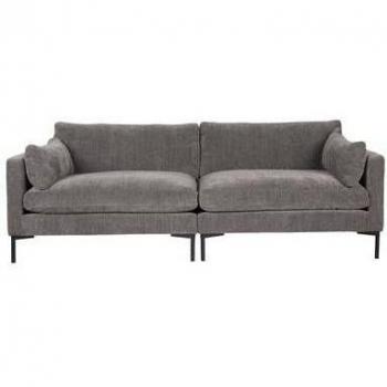Canapé anthracite 3 places en tissu Zuiver
