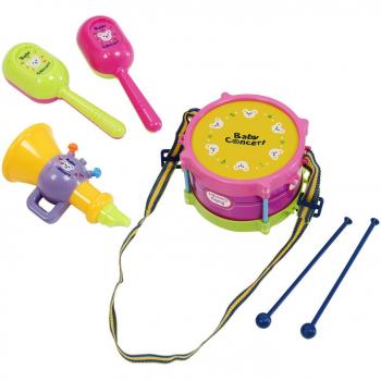 Banda Juguetona Kids – Kit 5 Tambores en Rollo