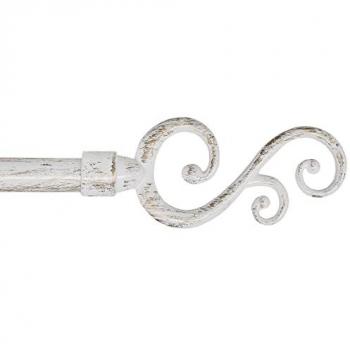 Tringle à Rideau Fer Shabby Chic 120-210 cm