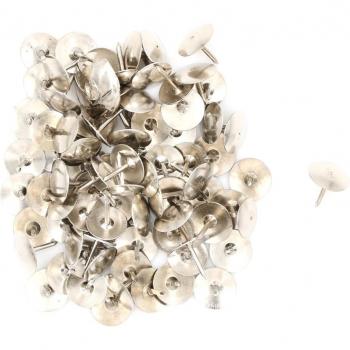 Silver Tone Corkboard Thumb Tacks