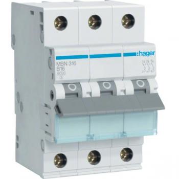 Hager MBN316 Leitungsschutzschalter B 3polig 16A