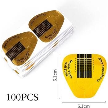 Set 100 Formas de Uña Pegatina UV para Mani