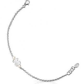 TOUS Pulsera Sisy de Plata y Perlas