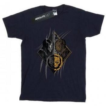 Marvel Black Panther vs Killmonger Ladies Cotton Boyfriend T-Shirt