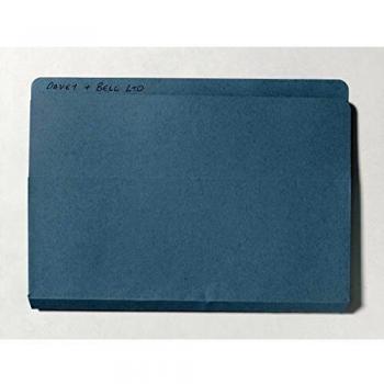 Exacompta 'Guildhall' Open Top Wallets, A4 Foolscap, 315 gsm, Blue