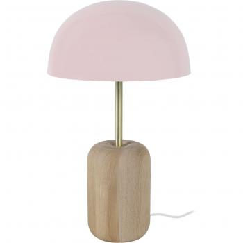 Lampe Tosel en bois et métal naturel