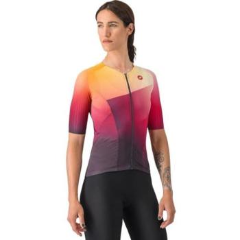 Castelli Free Speed 3 Race Jersey – Purple & Orange – M – Female Racer Top