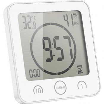 Digitale Badezimmeruhr mit Hygrometer