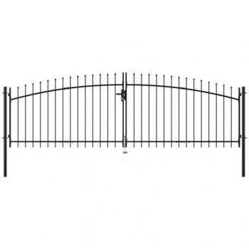 Cancello Doppio con Punte a Lancia 400x200 cm cod mxl 49908