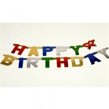 Papstar Girlande Grußkette Happy Birthday 1.7m lang