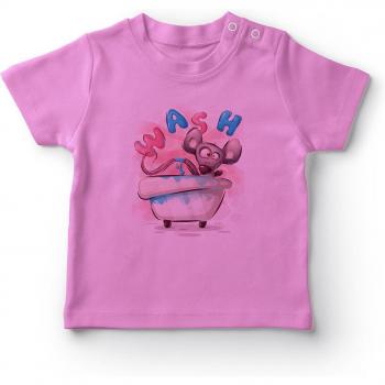 Angemiel Bebé Camiseta Rosa para Ducha