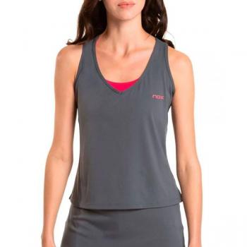 T‑shirt Sport Padel Femmes Nox Gris