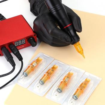 Kit Tatouage Stylo Rotatif Noir – 5 Aiguilles