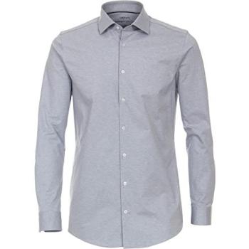 Herren-Stylehemde VENTI – Unifarben – Hellblau – Normalgröße 37 – Baumwollmix