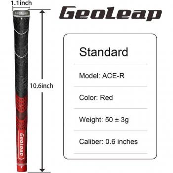 Geoleap Agarre de Golf 10 Piezas Costilla Trasera