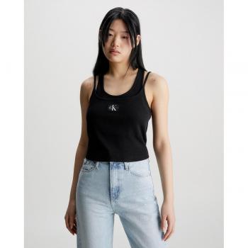 Calvin Klein Jeans Top J20J221430 Schwarz Regular Fit