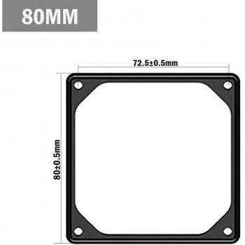 Joint en silicone anti-vibrations pour PC, 10 pièces, pour ventilateurs, absorption de bruit, 80mm, 92mm, 120mm, 140mm