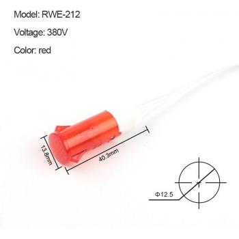 5PCS MDX-14A 12.5mm Neon Signal Lamp Panel Mount Red Green Yellow DC12V 24V 220V 380V