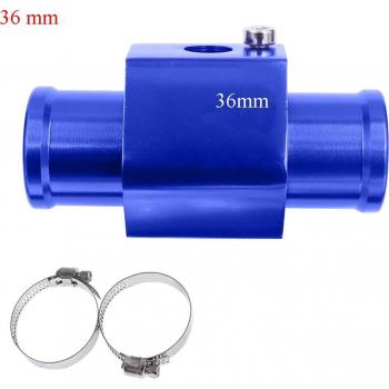 Adaptador de manguera de radiador con medidor de temperatura del agua, disponible en 18mm, 22mm, 30mm, 32mm, 36mm, 38mm y 40mm