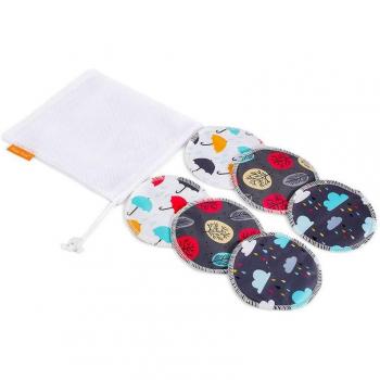 6pcs Reusable Nursing Breast Pads with Laundry Bags