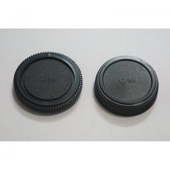 Camera Body Cap + Rear Lens Cap for Olympus E510