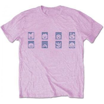BT21 Gruppenfoto T-Shirt für Erwachsene S rosa