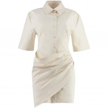 Jacquemus Panna Shirt Dress, Size 38, Color 120