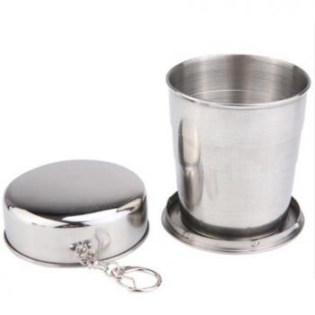 Taza Replegable “Viaje Verde” – Inoxidable para Senderos