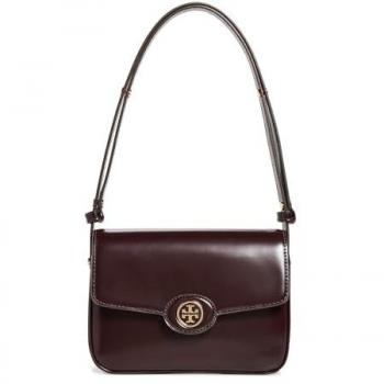 Tory Burch Robinson Brown Convertible Shoulder Bag ONE SIZE