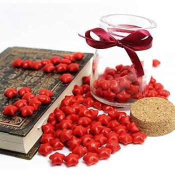 Star-Shaped Red Wax Beads – PUQU 100‑Pack Seal Stamps