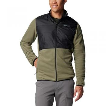Giacca in Pile Columbia Basin Butte™ II Verde con Cerniera Intera Uomo Taglia L
