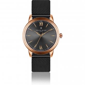 Philipp Blanc Geneva Mesh Watch – Premium Leather Strap