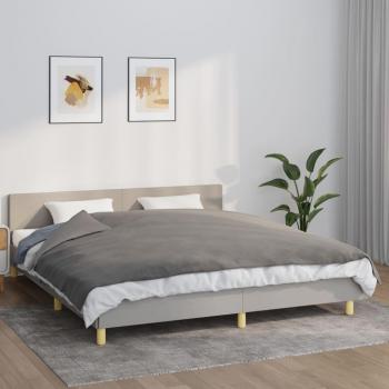 VidaXL Grey Weighted Blanket with Cover 155x220 cm 11 kg Fabric