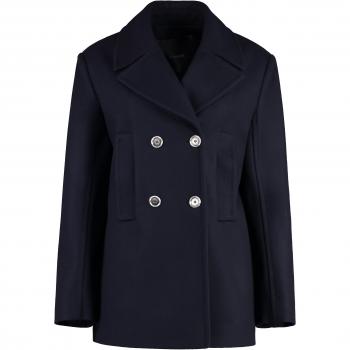 PINKO Women's Double-Breasted Coat | Blue | Size 42