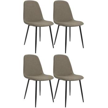 Maryam Lounge‑Stuhlset – 4x gepolstert, Küchen & Wohnzimmer, 150 kg