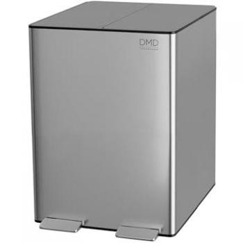 Stainless Steel 30L Trash Can with 2 x 15L Compartment