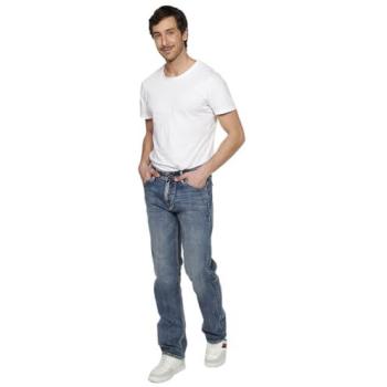 Koroshi Jeans Chino Azul con Botón y Cremallera